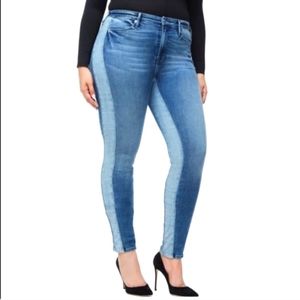 Good American two toned jeans size 14/32